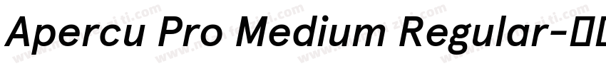 Apercu Pro Medium Regular字体转换